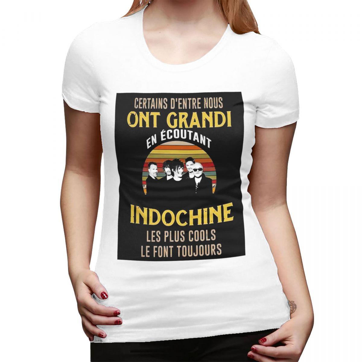 

Best Of Indochine Band Logo7 Exselna Genres Rock TShirt for Women ONeck Streetwear T Shirts Womens Short Sleeve Clothes Tops S