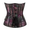 Haut sculptant amincissant rétro gothique violet pour femme