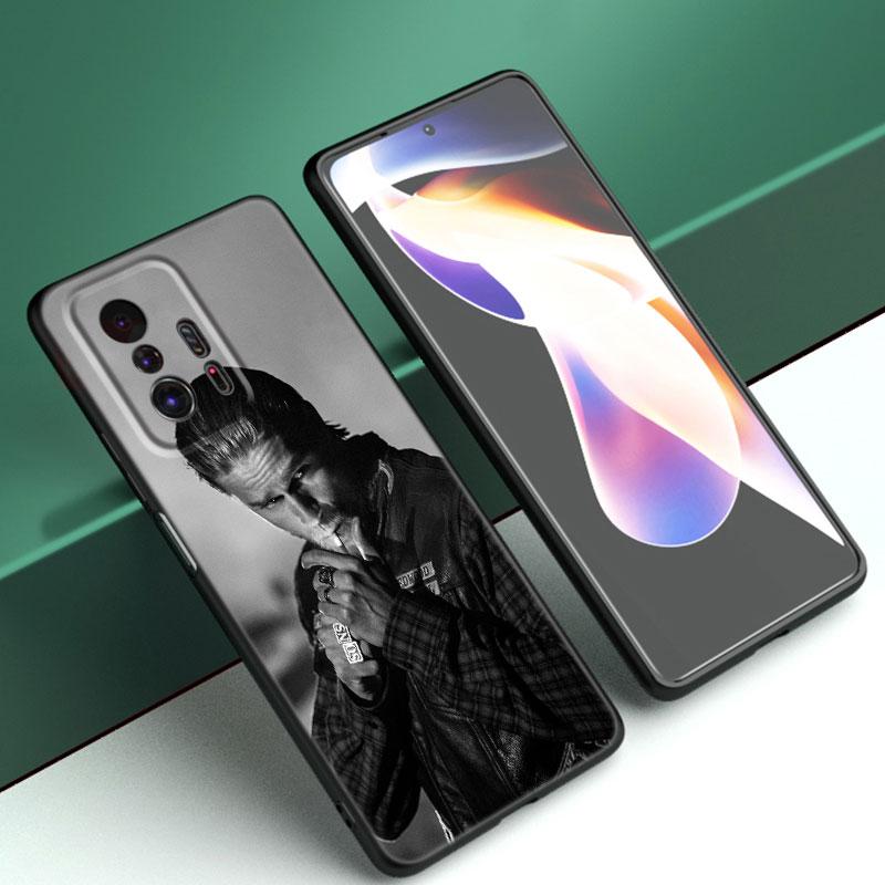 Sons of Anarchy TV Black Silicone Phone Case For Xiaomi Mi 9 SE 8 10T 11 12 13 Lite 9T 11T 12S 12T 13T 14 Pro 5G NE 11i 12X