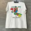 American Fun Cartoon Trendy Brand Short-sleeved T-shirt Oversized Summer Heavyweight Retro Small Neckline Half-sleeved Trend