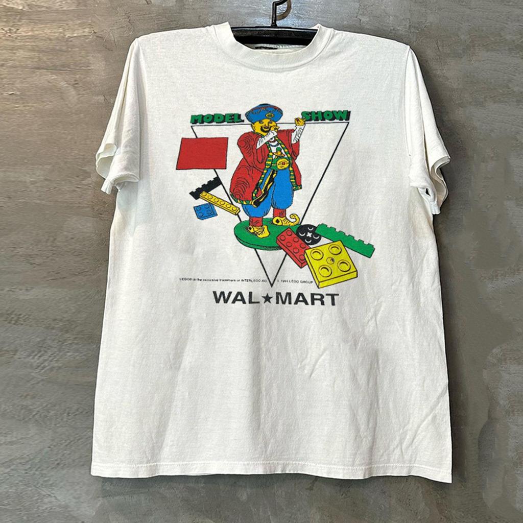 American Fun Cartoon Trendy Brand Short-sleeved T-shirt Oversized Summer Heavyweight Retro Small Neckline Half-sleeved Trend