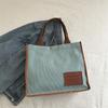 2025 summer new literary and artistic large-capacity class shoulder portable messenger bag casual simple canvas women's bag
