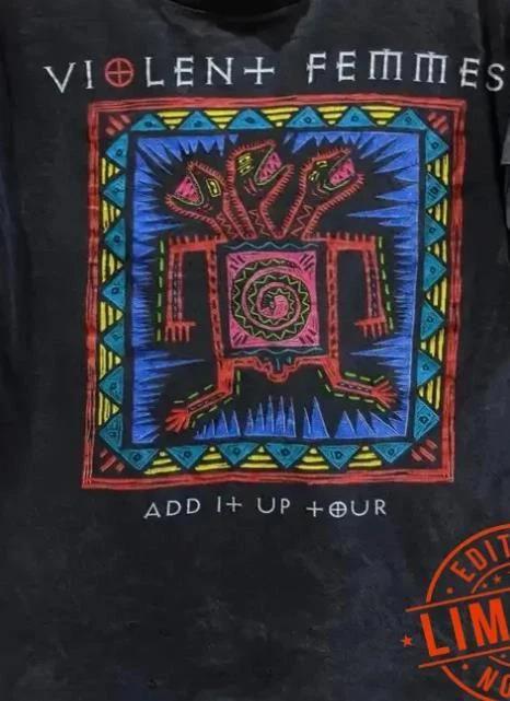 Vintage Violent Femmes Band Music Cotton Black T-Shirt XXL