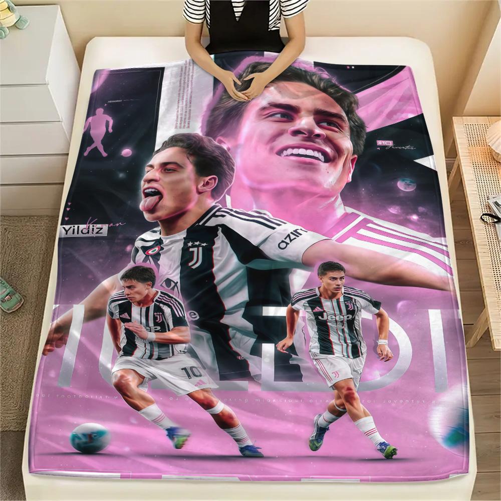 Coperta in Flanella con Stampa Juventus FC, Alta qualità, Confortevole per Tutte le Stagioni, Decorazione per la Casa, Calore e Comfort
