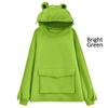 Women Frog Hoodie Oversized Harajuku Hooded Sweatshirts Female Autumn Winter Plus Size Casual Pocket Hoodies Pullovers Tops