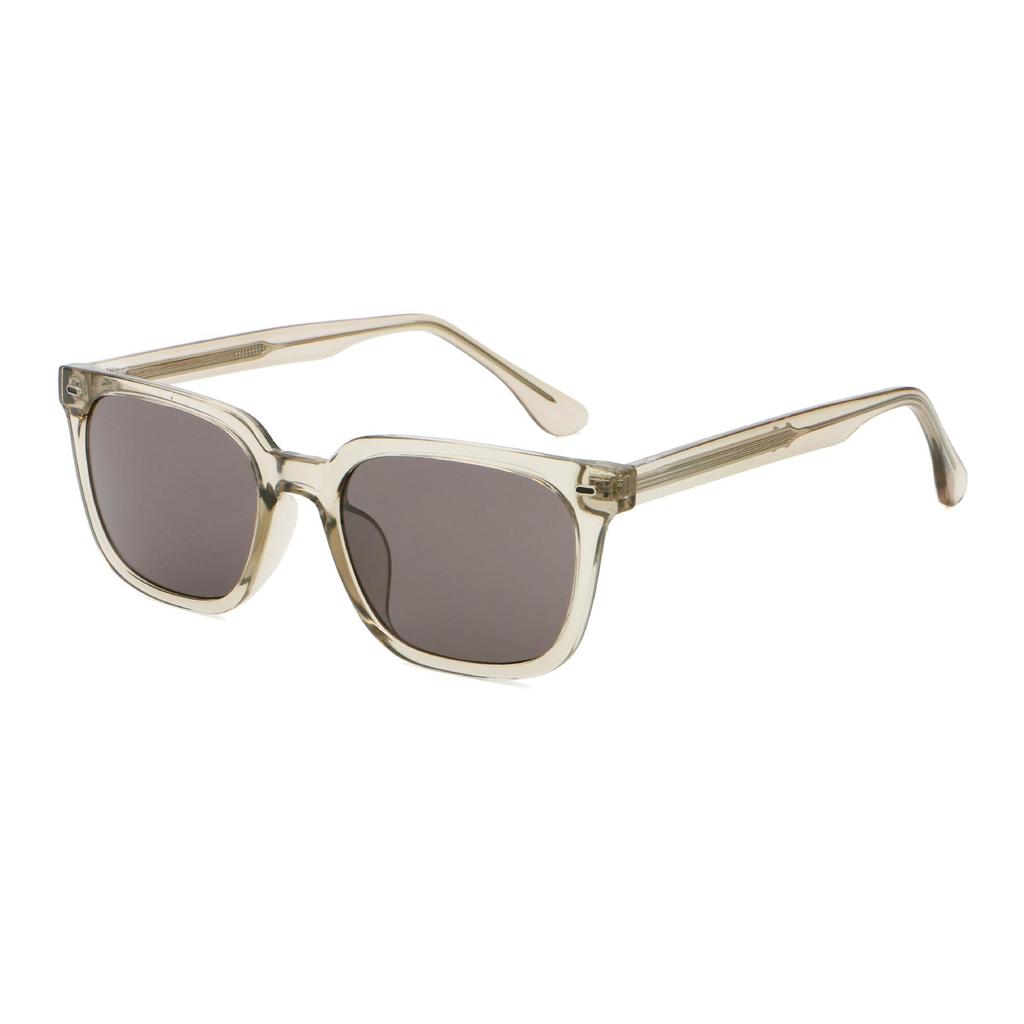 Elegant Men's Square Frame Sunglasses 6296 - Modern European American Design, Slimming Effect, UV Protection, Unisex Versatile.