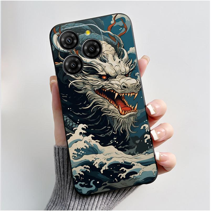 For Blackview Shark 9 5G Case Cute Funny Love Heart Rabbit Soft Silicone Protective Back Cover For Black View Shark 9 Phone Case
