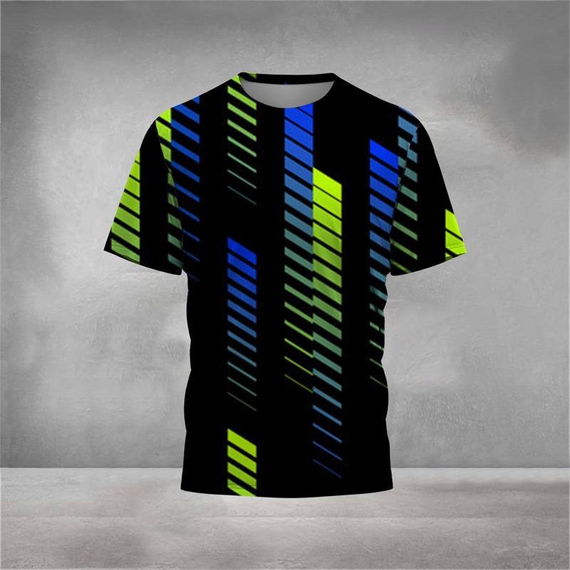 Men's Casual Short-Sleeved T-Shirt, 3D Poker King Pattern Top, Comfortable T-Shirt, Streetwear