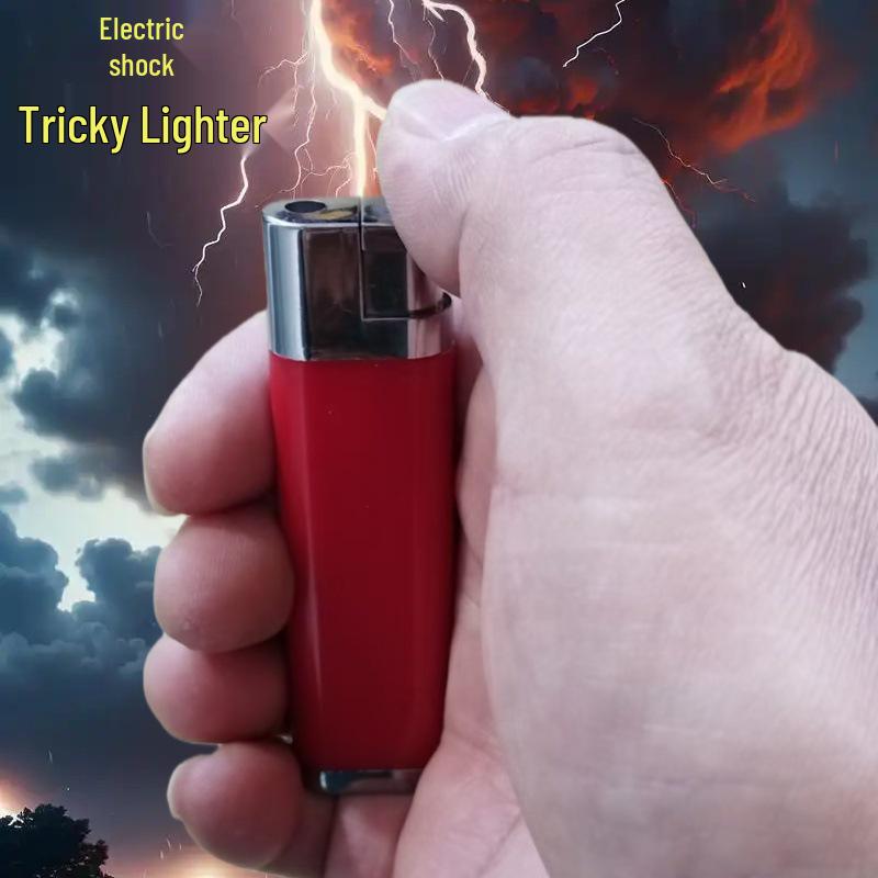 April Fools' Electric Shock Lighter - Prank Toy for Fun with Friends