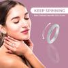 Fidget Anxiety Ring Drive Away Your Anxiety Stainless Steel Spinner Band Rings Cubic Zirconia Rings With Gift Box