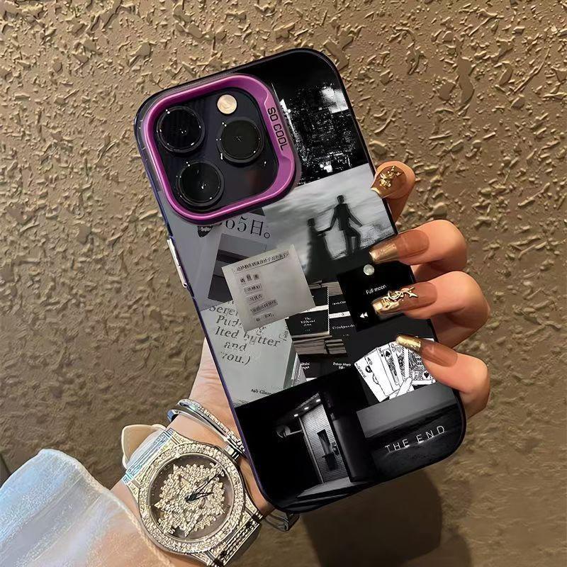 Life fragments apply to Apple 15promax mobile phone case iPhone14pro trend 13/12/xs anti-drop hard