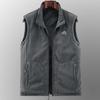 Reversible Sleeveless Jacket Men's Vest Coat Winter Waistcoat Thick Warm Fleece Workwear Tops Cargo Vest Windbreaker New Fashion