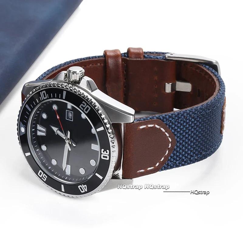 High Quality Nylon Watch Strap Quick Release 20mm 22mm for Huawei Nylon Leather Wristband Men Women Sport Waterproof Bracelet