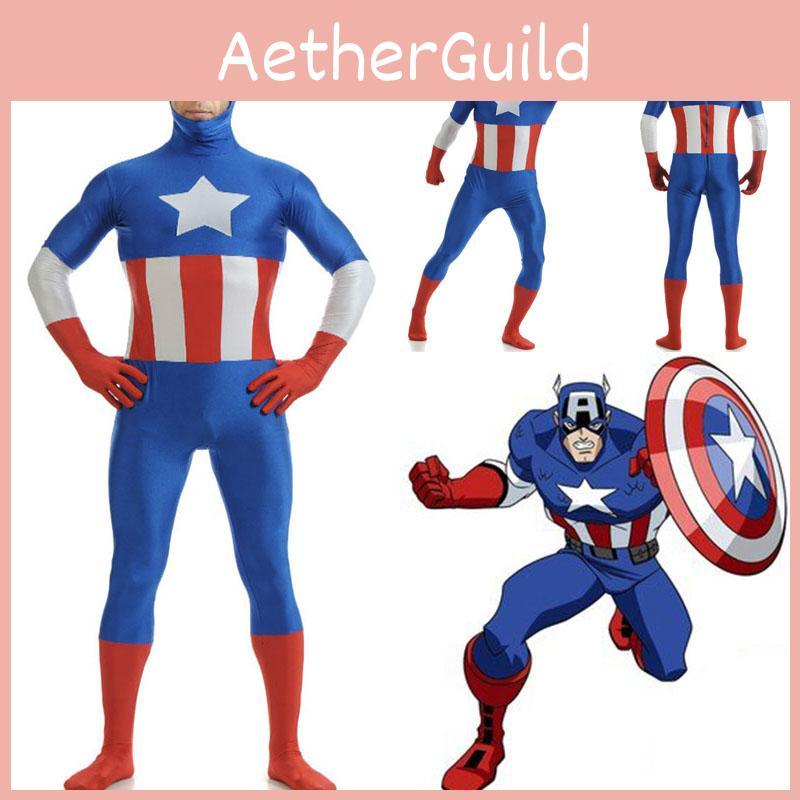 Stunning Avengers Superhero Captain Costume With Exquisite Workmanship For Adults
