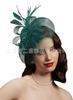 New popular mesh top hat European and American bride feather head flower mesh hair accessories horse racing festival top hat headdress