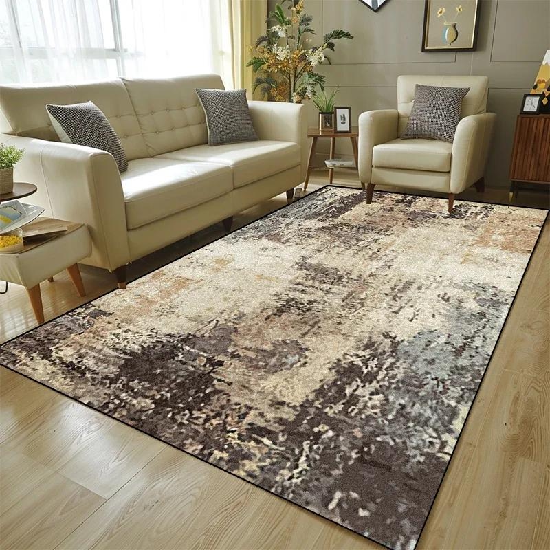 Nordischer Moderner Abstrakter Teppich Wohnzimmerdekoration Küche Badezimmer Eingangsbereich Waschbar 160x230 Teppich Schmutzabweisende Große Matten