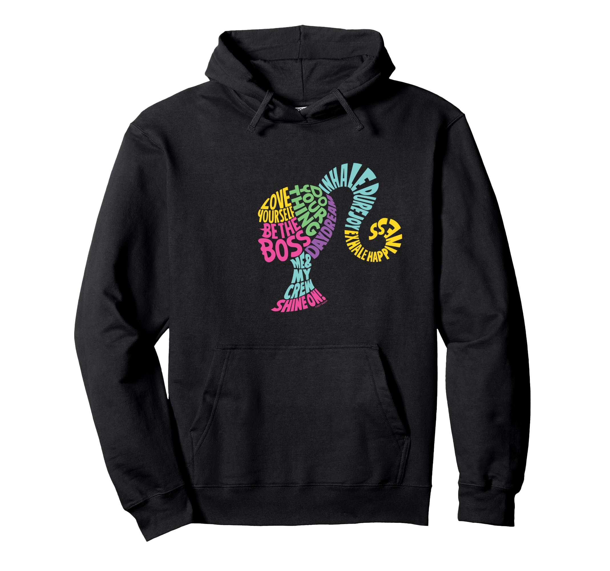 Barbie Empowerment Phrase Silhouette Hoodie