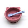 Infant Tableware: Free Name Printing on Bowls plus Spoons Silicone Fabric Personalized Gifts designed for Boys plus Girls