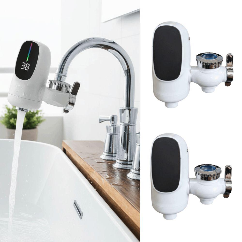 3000W Fast Heating Instant Water Heater Temperature Display Digital Display Tankless Heaters Portable Electric Fast Heating Tap