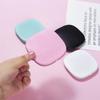 Illuminated LED Folding Makeup Mirror - Portable, Handheld, Square Design for Girls' Dormitory.