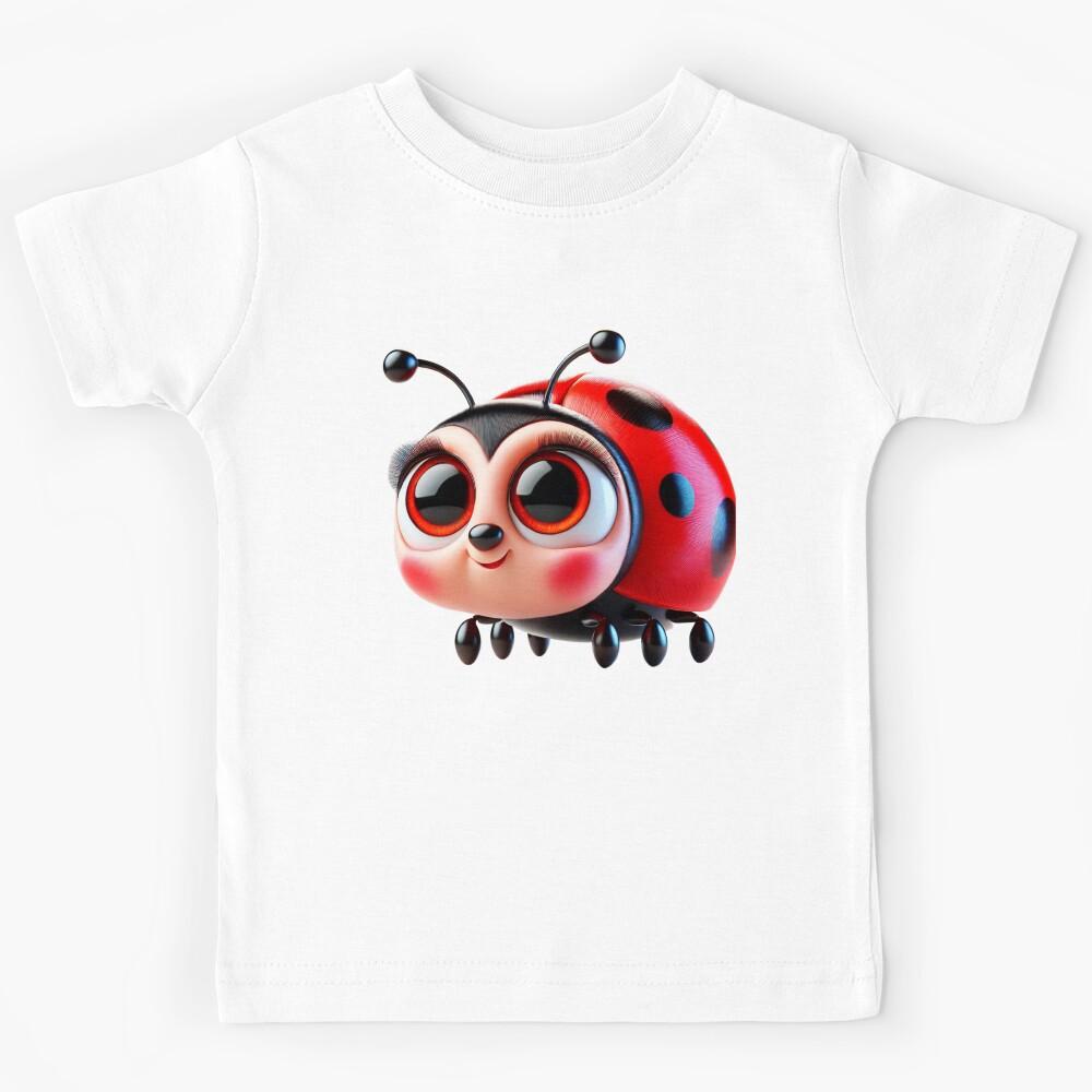 Adorable Ladybug Bug Kids T-Shirt 130
