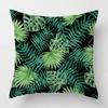 Nordic Fall Home Decor Autumn Throw Pillow Case Sofa Cushion Cover Modern Leaf Plant Green
