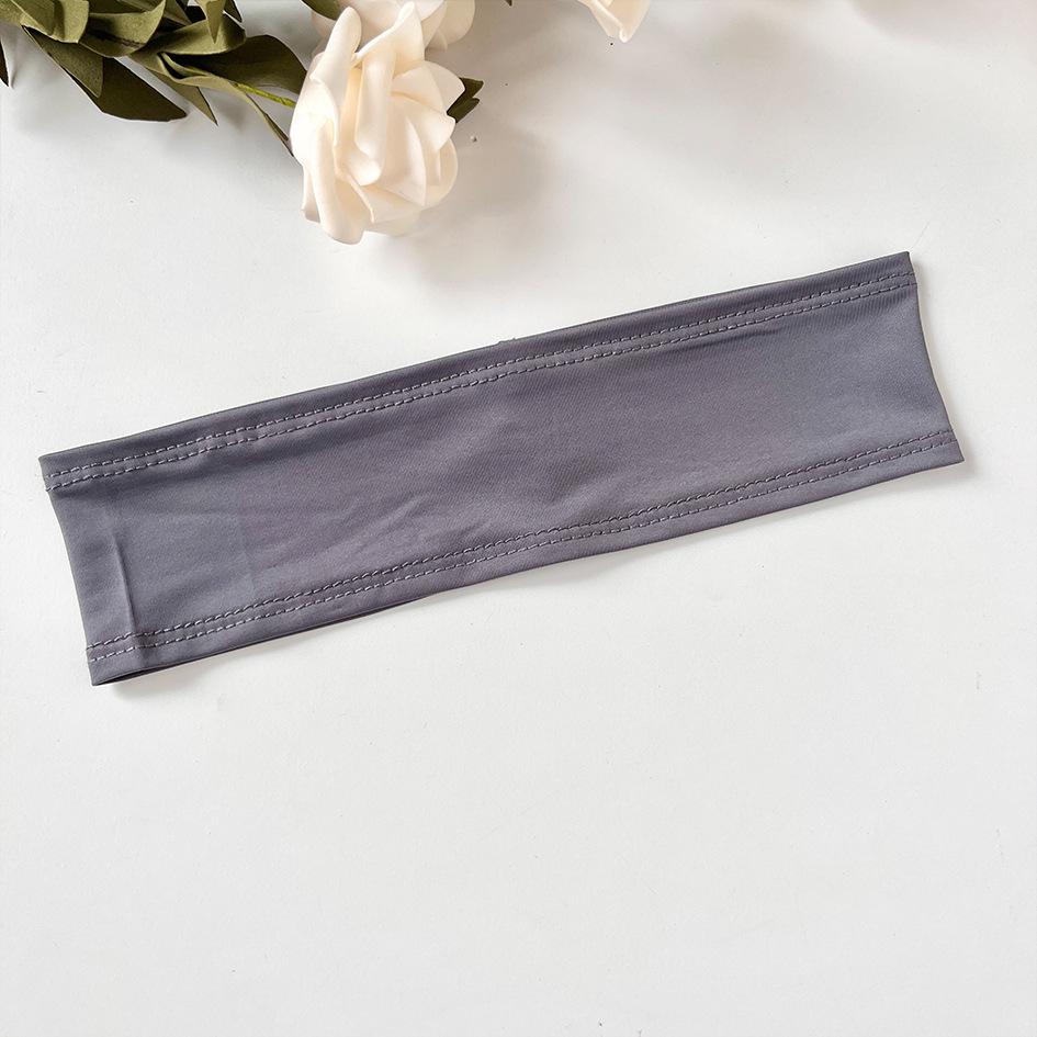 Bentiță Yoga Mătase de Gheață Transfrontalieră: Bentiță de transpirație de culoare uni pentru fitness, spălarea feței și prinderea părului