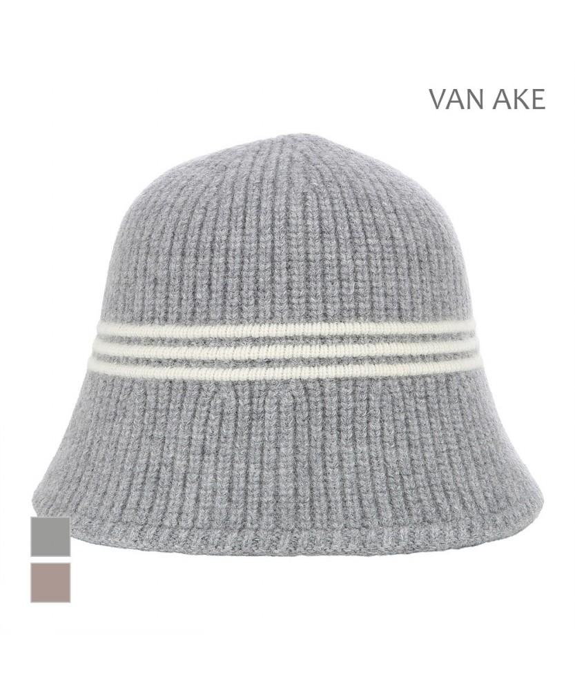 VANAKE Striped Back Slit Bucket Hat_Vb3Zamm301Z