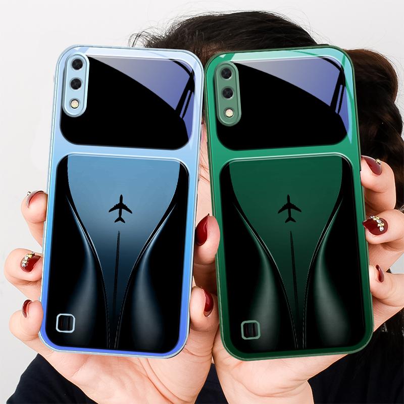 Aircraft In Gradual Flight For Samsung A01 02 03 Core 04 05 06 10 12 13 14 5G 15 16 M02 12 Note 8 9 10 20 Glass Ultra Phone Case