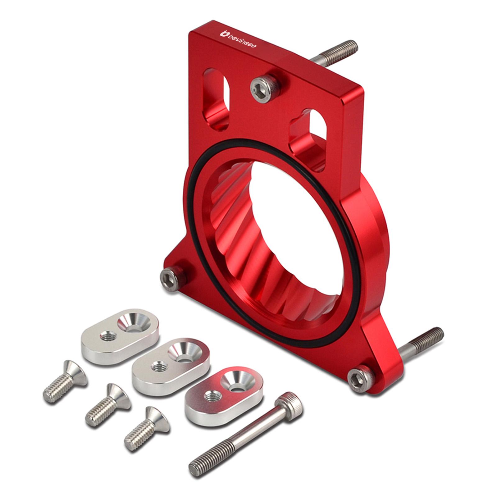 Aluminum Throttle Body Spacer For 1999-2007 Silverado/Sierra 4.8L/5.3L/6.0L, Silverado 1500/Escalade/Yukon красный