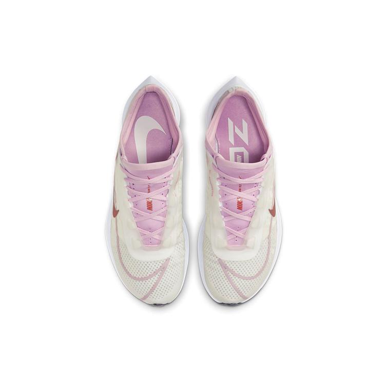 New Nike Zoom Fly 3 White Light Arctic Pink Bronze Women's AT8241-103