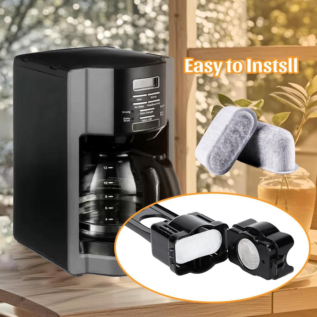 7313285779 Coffee Filter Replacement for Delonghi Espresso Machine Carbon Filter Replacement Activated Charcoal Coffee Filter (4 Pack)