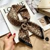 Spring and Autumn thin flight attendant occupation small scarf headscarf small square scarf female foreign style literary Korean versatile cartoon sil