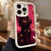 Phone Case: 2D Flat Design Suitable for iPhone 18 17 16 15 14 13 Pro Stepped Protective Case, Starry Sky Style Little Black Cat, Christmas and Hallowe