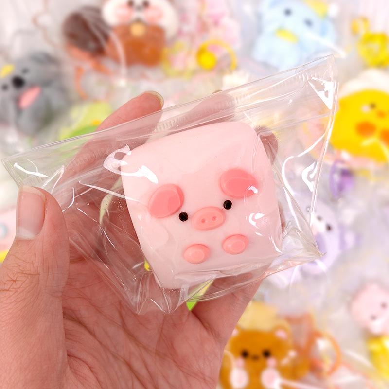 Handmade Food-Grade Silicone Animal Decompression Squeeze Cube - Slow Rebound Toy