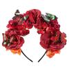 Trendy Bohemian Floral Crown Hair Hoop Faux Floral Cosplay Fairy Headband  Women Girls