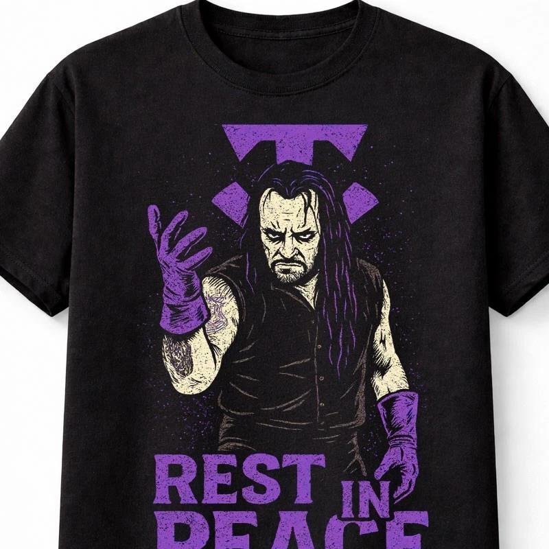 The Undertaker Rest in Peace Phenom Wrestling Unisex TShirt S
