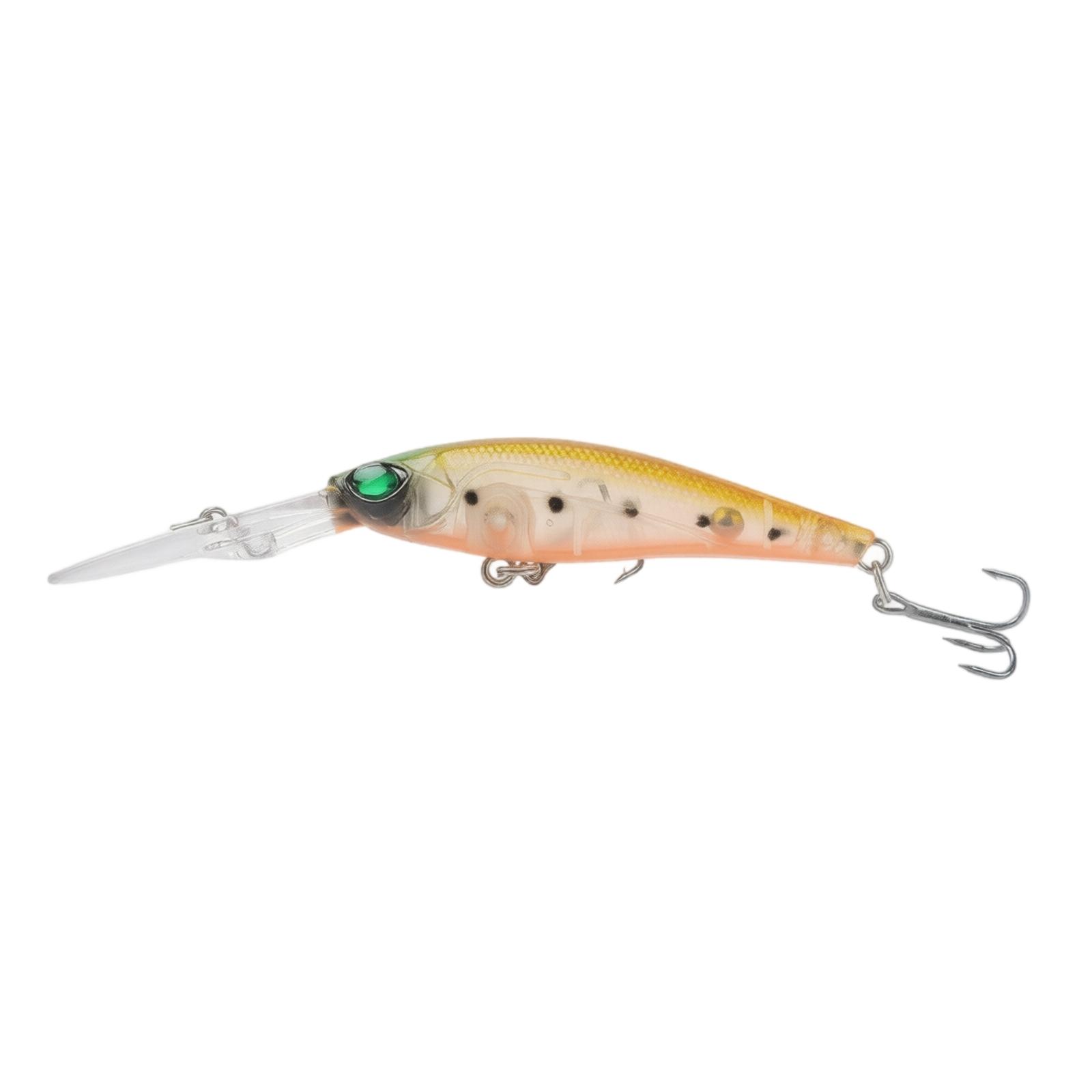 

Fishing Lure Hard Bait Floating Minnow Design Outdoor Fishing Lure for Bass Trout Pike Fishing with Treble Hooks and Diving Lip one size