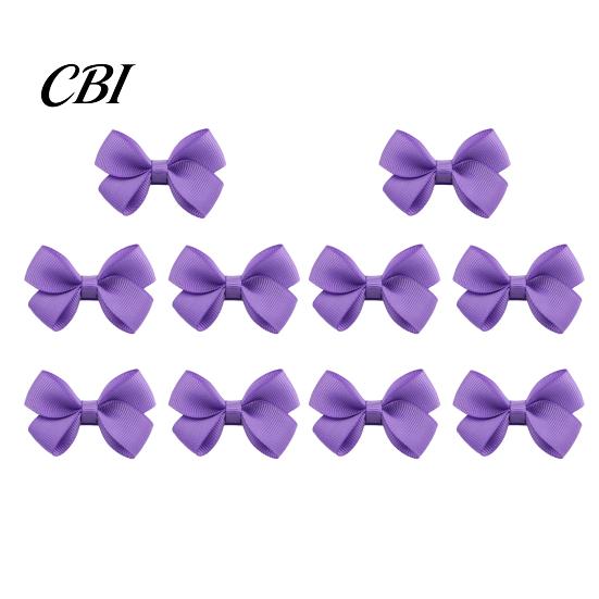 Toddler Hair Bow Clips 10Pcs Baby Clips, Bows, Fully Covered Barrette Grosgrain Ribbon Clip Everyday for Toddlers Pins Girls Infants & Toddlers, Soft