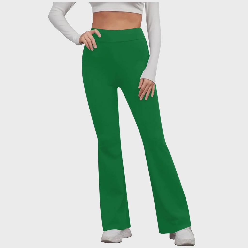 European and American Women's Solid Color Elastic Waist Yoga and Casual Running Pants