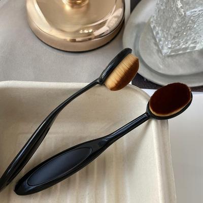 Black Handle Nail Dust Brush Soft Hair Comfortable Small Brush