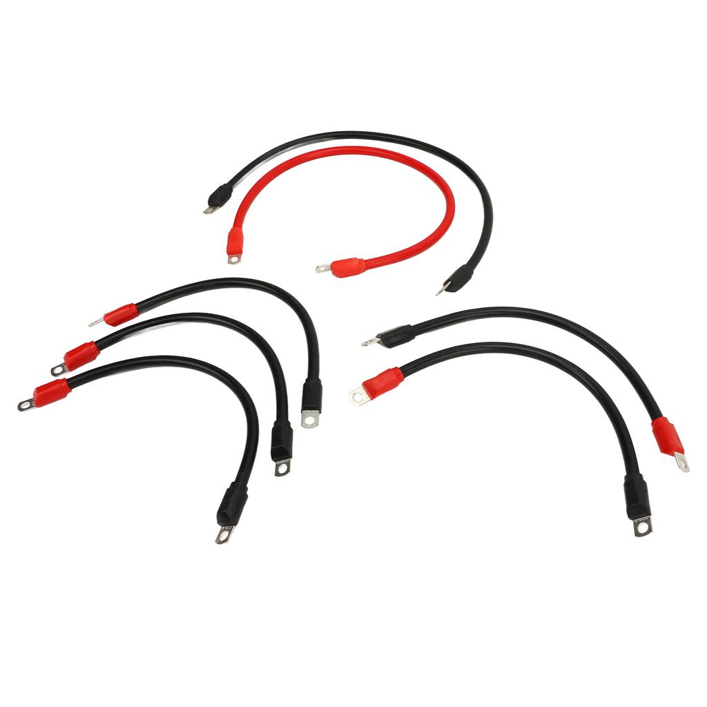 7 Pcs Golf Cart Battery Cable Pure Copper 4AWG Battery Wiring Kit Replacement for E‑Z‑GO TXT 36V 48V 1994 and Up