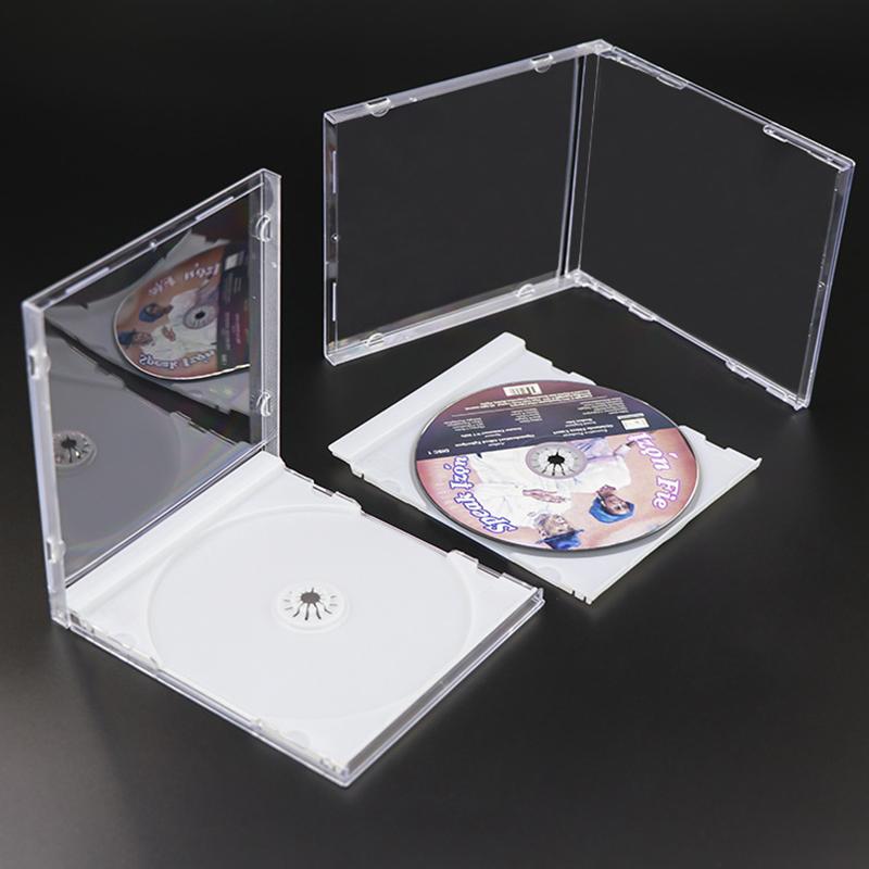 Plastic DVD Case Portable CD Storage Box CD Package Case Durable DVD Box Thickened CD DVD Disc box