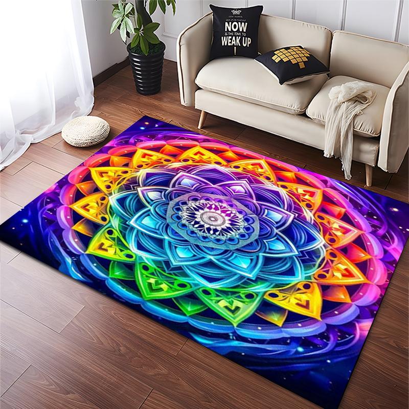 15 Size Mandala Flowers 3D Printed Carpet Rugs Living Room Bedroom Bedside Bathroom Home Decor Floor Mat Kids Room Non-slip Mat