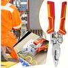 8-in-1 Multifunctional Wire Stripper & Cutter with Crimper and Voltage Tester for Electricians