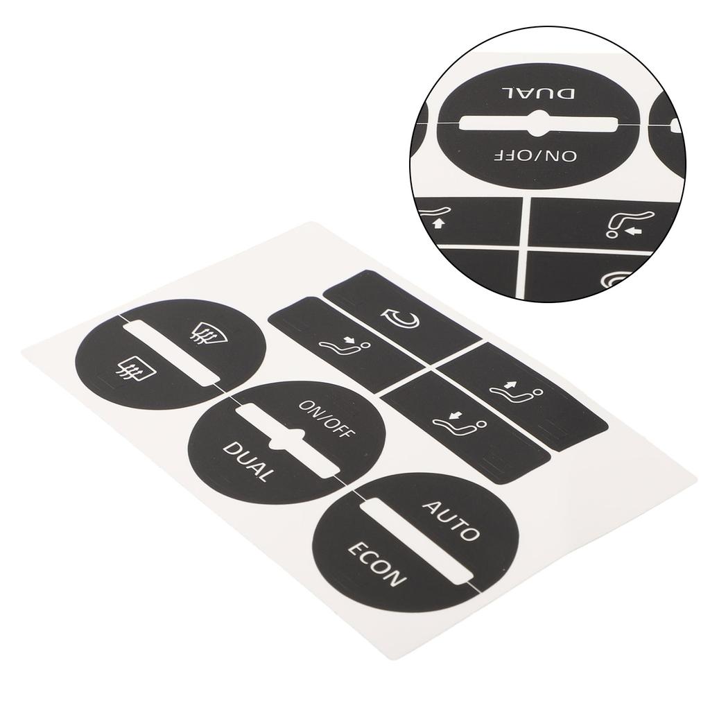 Auto Center Console For GOLF/Mk5 04-08 AC A/C Control Button Worn Repair Kit Decals Stickers Car Button Repair Stickers