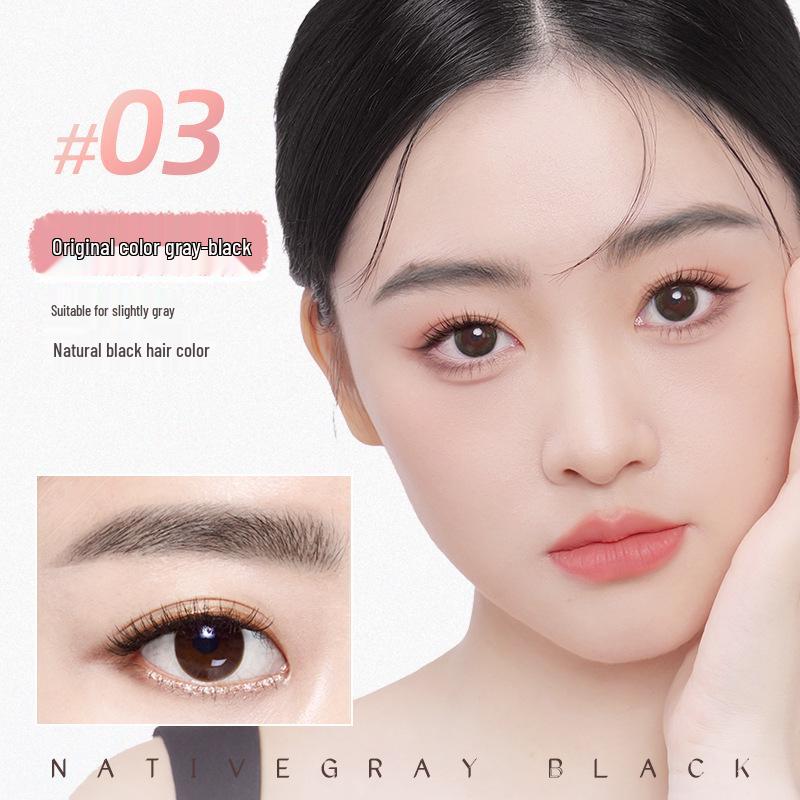 NOVO Multi-use Smart 3D Eyebrow Pencil - Wild Natural Look, Two-in-One with Hairline and Color Rendering.
