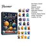Astronomy Gift for Kids Space Advent Calendar, 24Pcs 2D Flat Acrylic Ornament Set with Planet Star Themed Hanging Decorations Designs, Christmas Tree