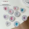 Portable Magnetic Rhinestone Heart Phone Holder