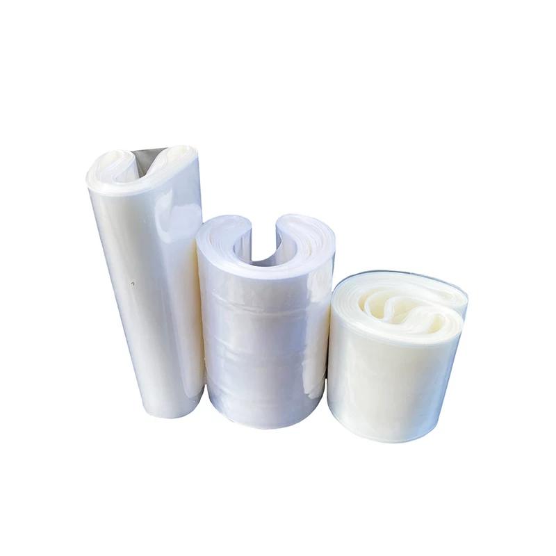 0.5kg 6-38cm PVC Heat Shrink Film Cylindrical Film Transparent Plastic Sealing Film Plastic Packaging Heat Shrink Film Roll Can Be Cut Freely Sheeting